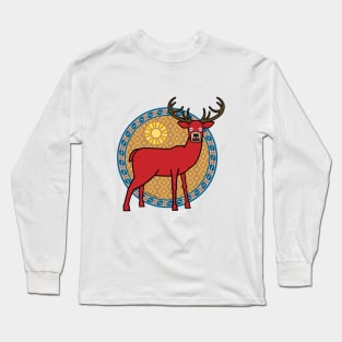 The Regal Red Stag Stands Long Sleeve T-Shirt